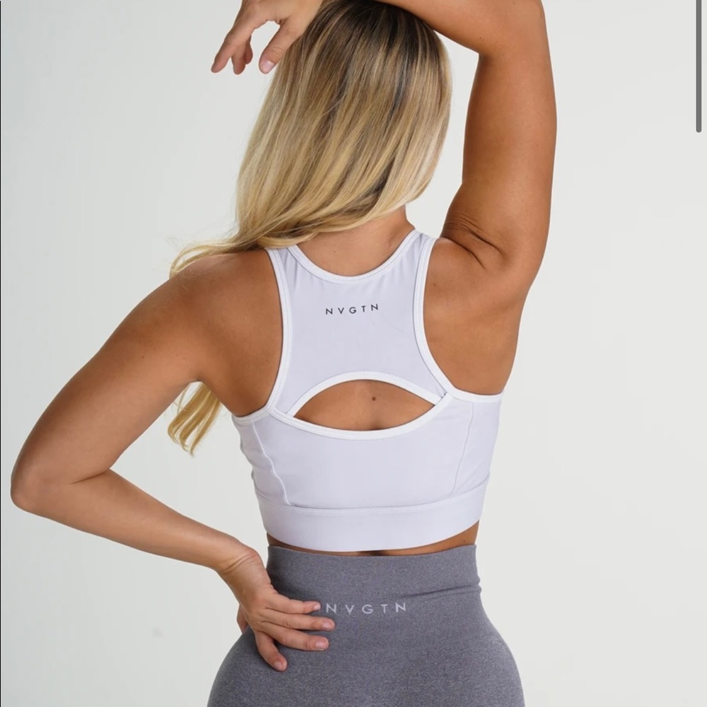 Sold Out NVGTN White Performance Bra sz Sm - Picture 4 of 4